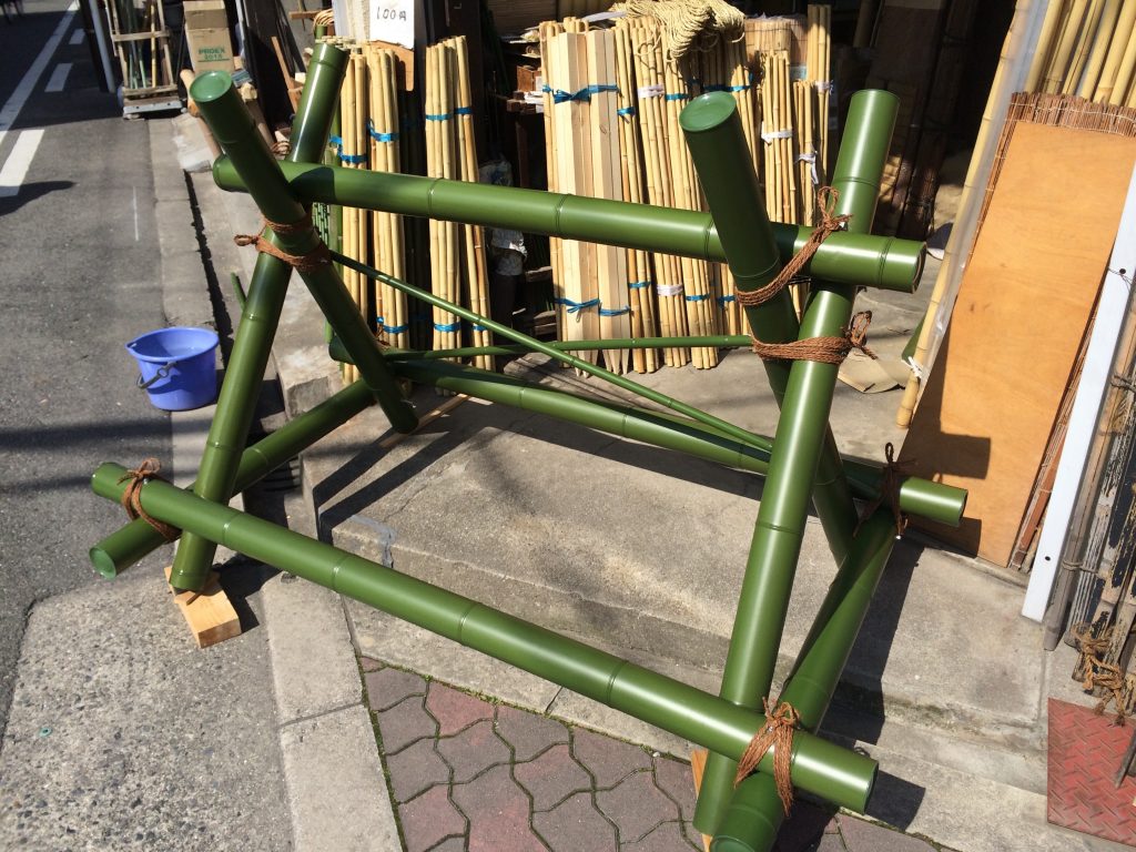 まわし掛け　塩ビ青竹